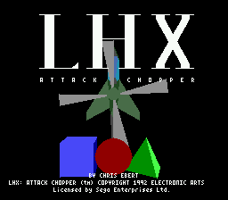 LHX Attack Chopper Title Screen